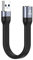 CY - Cavo dati da USB 3.1 Type-A femmina a USB 3.0 Type-A maschio, cavo di prolunga piatto e sottile, FPC, 10 Gbps, 13 cm, per computer portatile e telefono
