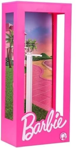 Barbie Boîte d'affichage avec lumière - Officiellement licencié, Vitrine lumineuse pour poupées, Déco de chambre, 34cm