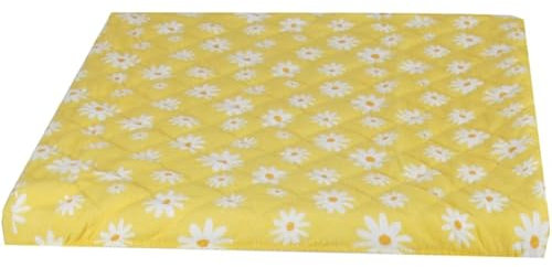 Bestlivings Waschmaschinenbezug (Gänseblümchen - Gelb) 60x60cm mit Gummizug, Trocknerbezug Waschmaschinenschonbezug in vielen vers. Farben - Trocknerauflage