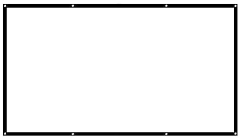 KOSDFOGE Projector Screen, 3D 60 100Inch 16:9 HD Projector Screen, Washable Foldable Anti Crease Portable Projector Movies Screen for Home Theater Outdoor Indoor(100in)