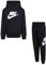 Nike Club Fleece Trainingsanzug für Kinder, Schwarz, Code 86L135-023, schwarz/weiß, 5-6 Jahre