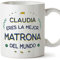 MUGFFINS Tazas Personalizadas para MATRONA mujer - En Español - Mejor del Mundo - 11 oz / 330 ml - Regalo Personalizable original y divertido