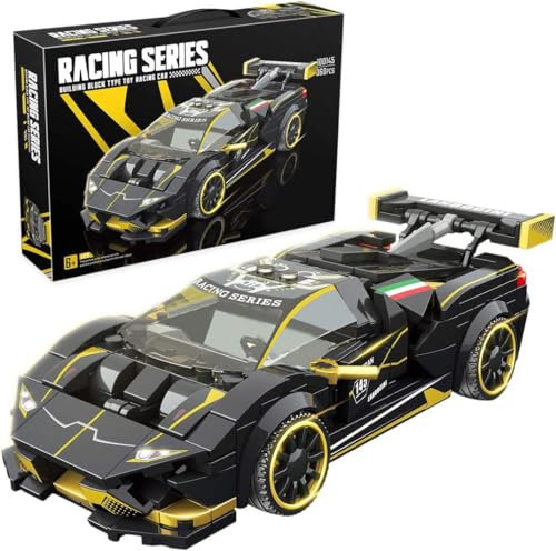 Technic Sports Kit de Construction Adulte Modèle Voiture pour Lambo Speed Champions Evo, 360 pièces Supercar Bloc de Construction Adulte, Présent Jouets Enfants, Compatible avec Technic