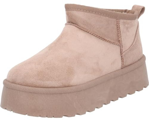 Palado Boots Damen Zembra - modische Stiefel - warm gefütterte Ankle-Boots - elegante Stiefeletten Rose UK6 - EU39