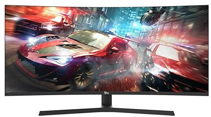 Twisted Minds 34 Inch Display Fast IPS Gaming Monitor - 3440 x 1440 FHD Resolution, 165 Hz Refresh Rate, 21:9 Aspect Ratio, 1ms Response Time - Black (TM34RWA)