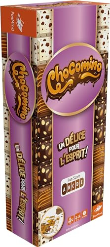 Asmodee - CHOCOMINO – Gourmand Strategiespiel für Kinder ab 8 Jahren – Erstellen Sie die größte Schokoladentafel – Gesellschaftsspiel mit Fliesen & Logik – 2 bis 4 Spieler – 15 Minuten – auf