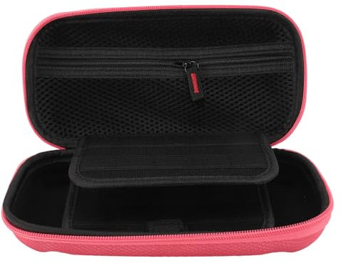 Annadue Lite-Hülle, Tragetasche für Lite und Zubehör, Hartschalen-Schutzhülle, Lite-Spielreisetasche mit 20 Spielkartenfächern (PINK)