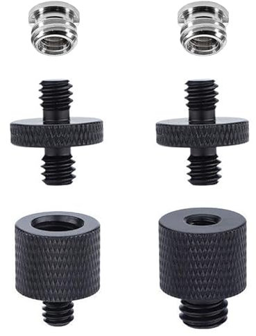 NIYATA 1 Satz Stativ Gewinde Adapter 1/4 auf 3/8 Zoll, Stativ Adapter, Adapter-Schrauben 3/8 auf 1/4 Zoll Adapter, Schraube Gewindeadapter, Stativgewinde, für Kamera Lampenstative Mikrofonstativ