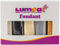 Dekozauber24 Fondant Multipack, 5 Farben, 100g Rollfondant pro Farbe, zum Dekorieren von Kuchen und Torten in weiß, schwarz, creme, silber und gelbgold (Basics)