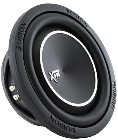 ORION XTR8SWD2 XTR Series Subwoofer de montaje poco profundo de 8 pulgadas, 300 W RMS, potencia máxima de 1200 W, bobinas de voz duales de 2 ohmios, perfil delgado para espacios reducidos, altavoz de