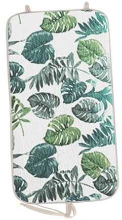 FytStycale Ironing Mat Hanging Ironing Board over The Door Steamer Pad Steamer Board for Clothes for Household, Green Leaf