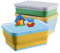 alouweekuky Juego de 3 Cajas Almacenaje con Tapa para Lego Organizadoras, plegable Caja Almacenamiento de silicona para Guardar los Juguetes de los Niños