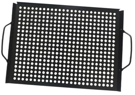 Cabilock Sartén para Asar a La Parrilla Placa para Barbacoa para Acampar Sartén Antiadherente para Asar al Aire