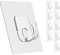 Latoxcaa Large Adhesive Hooks, 10 Pack Heavy Duty Utility Hooks for Hanging 33lb, Damage Free Sticky Hanging, No Trace Self-Adhesive Wall for Kitchen Bathroom Office Multiple Uses