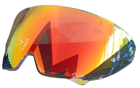 Visiera Lente per Casco Casco da Motocicletta Occhiali protettivi Visiera per Casco Lente per RU&RO&C per AT&LA&S 3.0 4.0(Clear Red)