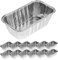 HOLIDYOYO 30 Piezas Caja de lata contenedor para sartenes de aluminio sartenes de barbacoa mini moldes para hornear sartenes de pan de aluminio sartenes pequeñas papel de aluminio Plata