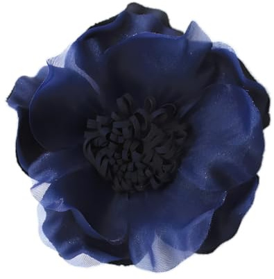 Élégante broche en soie faite à la main en forme de fleur de camélia pour femme – 9 cm – Épingle en tissu organza, accessoire romantique pour mariage, robe, écharpe, chapeau, bijoux, cadeau