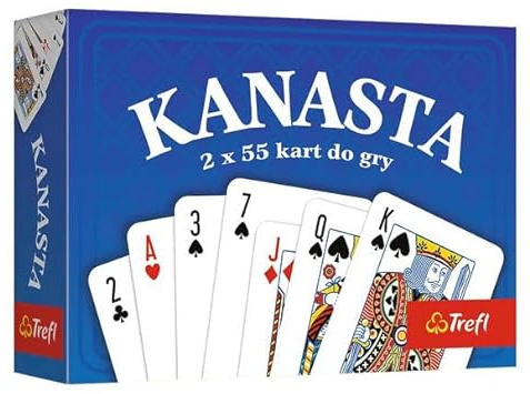 Trefl - Kanasta Card Board Game for Children from 12 Years