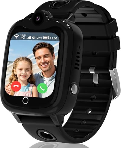 ELEJAFE 4G Montre Connectée Enfant,Smartwatch Téléphone