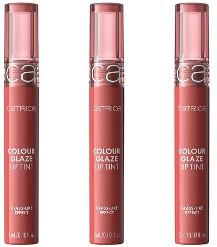 Catrice Colour Glaze Lip Tint, Lipgloss, Nr. 060, Orange, pflegend, Färbeeffekt, glänzend, strahlend frisch, vegan, ohne Parabene, ohne Mikroplastikpartikel, Nanopartikel frei, 3er Pack (3x3ml)