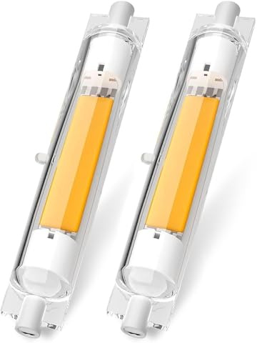 ACAATVE R7S LED 118mm Dimmbar | 30W R7S LED Lampen Ersatz für 300W Halogenstab, Led 118mm Naturweiß 4000K 3000LM, Kein Flackern, 360°Abstrahlwinkel für Stehlampe Wandleuchte Deckenfluter, 2er Pack