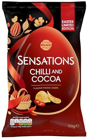 Walkers Sensations Snacks Chilli & Cocoa Sharing Crisps 150g