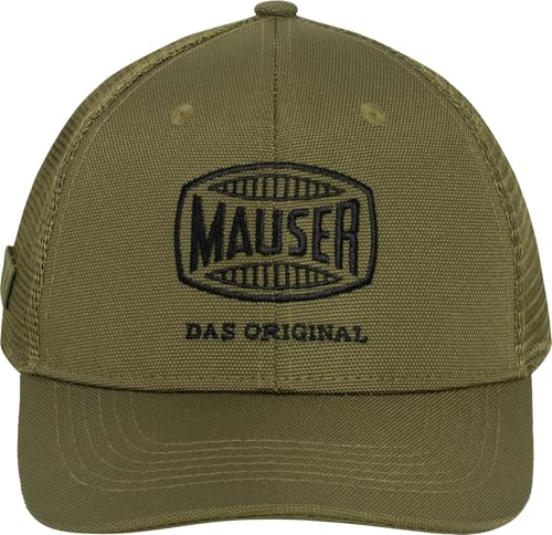Mauser | Logo Mesh Cap | Atmungsaktiver Mesh-Einsatz | Sehr leicht | Angenehmer Funktionales Design | Jagd | Revierarbeit | Für heiße Sommertage | Luftzirkulation | Sportlicher Look | Cap mit Mesh-Einsatz am Hinterkopf. Logo auf der Front. Bruchlasche rechts. Hinten weitenregulierbar. Unisex.