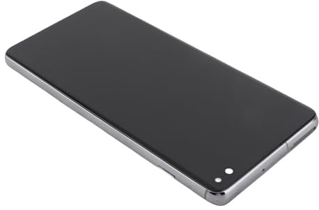 Aramox S10 Plus-skärmbyte, 6,4-tums LCD-skärm Digitizer Touch-enhet med Mellanram och Reparationsverktyg, för S10 Plus SM G975F G975U G975W G975A (Svart)