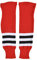 Schanner Unisex strømper Sher-wood Nhl Stutzen, Rot/Schwarz/Weiß, Senior EU