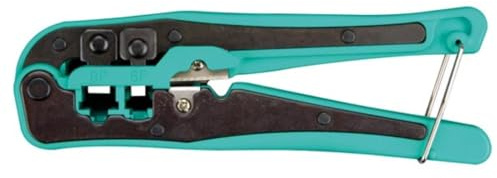 Toolland Multifunktionale Crimp- und Schneidzange für modulare Steckverbinder, perfekt für RJ10, RJ11, RJ12 und RJ45