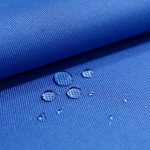 TOLKO wasserdichter Stoff Meterware | festes Segeltuch Nylon Stoff Planenstoff Nylonplane | Reißfest und Langlebig | 150cm breit | schwerer wasserfest beschichteter Outdoorstoff (Royal Blau)
