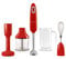 Smeg, Frullatore a Immersione HBF02RDEU, Funzione Turbo e Sistema di Taglio Flowblend, con Impugnatura Antiscivolo, Avvolgicavo Integrato, Accessori Inclusi, Potenza 700W, Rosso