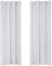 Deconovo Verdunkelungsgardinen mit Ösen Dicke Thermovorhang Kälteschutz Thermogardine Hitzeschutz, Blickdichte Vorhänge, Wohnzimmer Gardinen mit Muster, 240x140 cm(HöhexBreite), Silber Grau, 2er Set