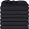 Utopia Bedding Spannbettlaken für Doppelbett, 6 Stück, weich gebürstete Mikrofaser, Tiefe Taschen, schrumpft und lichtbeständig, pflegeleicht (schwarz)