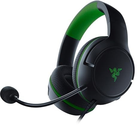 Razer Kaira X - Kabelgebundene Gaming Kopfhörer für Xbox Series X|S (TriForce 50-mm-Treiber, HyperClear-Mikrofon, 3,5-mm-Klinke, Plattformübergreifende Kompatibilität) Schwarz