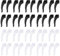 KYSUN 20 Pairs Glasses Ear Grip Hooks, Anti-Slip Silicone Eyeglasses Retainers, Soft Glasses Temple Holders, Black & Clear