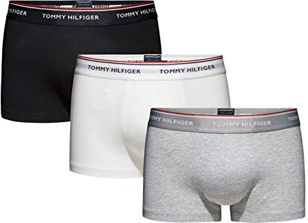 Tommy Hilfiger Herren Unterwäsche Boxershort 3er Pack Low Rise Trunk S Bunt