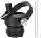 POYAKU Couvercle à paille pour bouteille d'eau Hydro Flask à goulot standard et bouteille d'eau simple Modern Ascent (Noir)