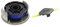 Ryobi Fadenspule RAC124 (für alle Ryobi 18 V ONE+ Akku und Hybrid-Rasentrimmer; 1,6mm) 5132002433, Grau, Schwarz, Blau & Doppelt gezackter Klingenkopf für RAC155 Edger Schwarz