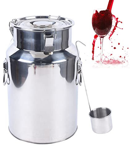 Milchkanne, 18 Liter Milchkanne Edelstahl 201 mit Deckel, Milchkrug Milch Transportkanne Milchbehälter