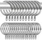 50 Pack Metal Curtain Rings 32mm Internal Diameter Curtain Pole Rings Silver Hanging Rings for Curtain Poles,Shower Curtains Rods and Drapery