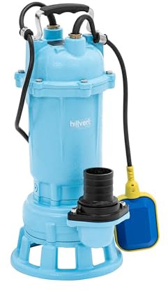 hillvert HT-SP-105 - Bomba sumergible (500 l/min, 2100 W, interruptor de flotador, mecanismo de corte, bomba de agua sucia, cisterna, alcantarillado)