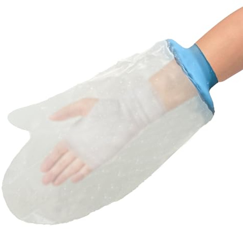 Tideshake Waterproof Hand Cast Cover for Shower Adult Bath Watertight Wrist Wound Protector Resuable Bandage Sleeve Bags for Broken Hand, Wrist, Fingers, Surgery Burns