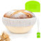 Banneton Bread Proofing Basket 7 Inch Sourdough Baking Rising Banaton Proofer Box Warmer Baskets Oval Round Bowl Cover Bowls Making Small Bulk Set Kit Supplies Tools Rattan Crock for Home Bakers Gifts