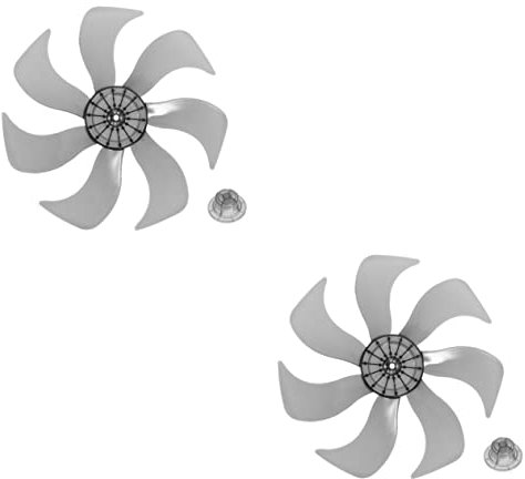GLSTOY 2pcs Standing Fan Replacement Leaves Fan for Indoor Use Compatible Easy to Install Transparent
