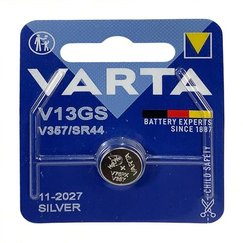 Pila Silver Coin V13GS – Batteria 1,55V Lunga Durata per Orologi, Apparecchi Acustici e Dispositivi Elettronici - Confezione da 2