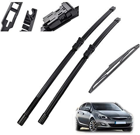 Limpiaparabrisas Delantero y Trasero, Juego de escobillas para Opel, Astra J 2009-2015, escobillas para Parabrisas, 27 + 25 + 12