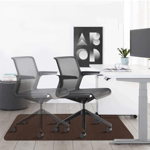 Silla de Madera Dura Mat PVC Auto Adhesivo Anti Slip Floor Protector Rug para Office Computer Gaming Rolling Chair; Adecuado para Mosaico de Piedra Laminada Madera hormigón; Tamaño: 47 * 35 Pulgadas