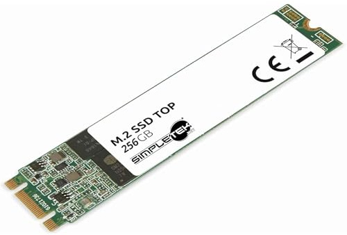 SIMPLETEK - SSD 256GB M.2 SATA 2280 NGFF Disco a Stato Solido Interno SATA III 6Gb/s fino a 520MB/s per PC e Notebook
