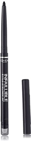 L'Oréal Paris Wasserfester Eyeliner mit integriertem Schwamm, 16h Halt, Infaillible Eyeliner, Nr. 301 Night Day Black, 0,3 g